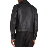 Western Men Leather Jacket | Black Lambskin Leather Jacket
